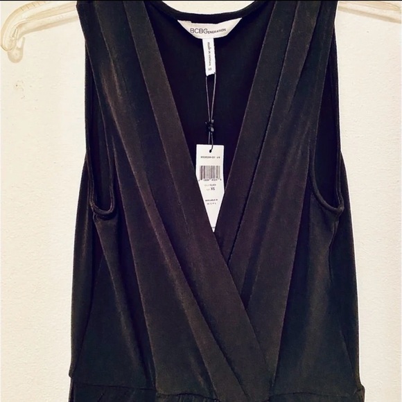 BCBG Black Sleeveless Skort Romper New With Tags - Picture 4 of 16